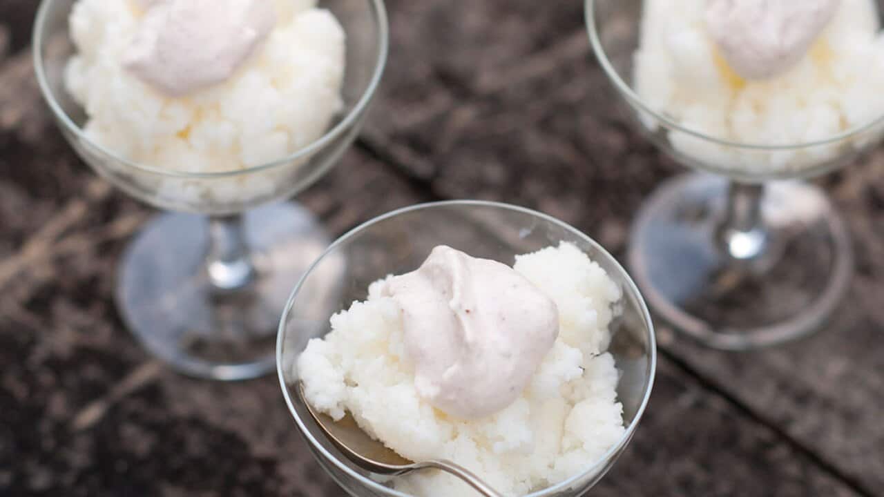 Elderflower sherbet