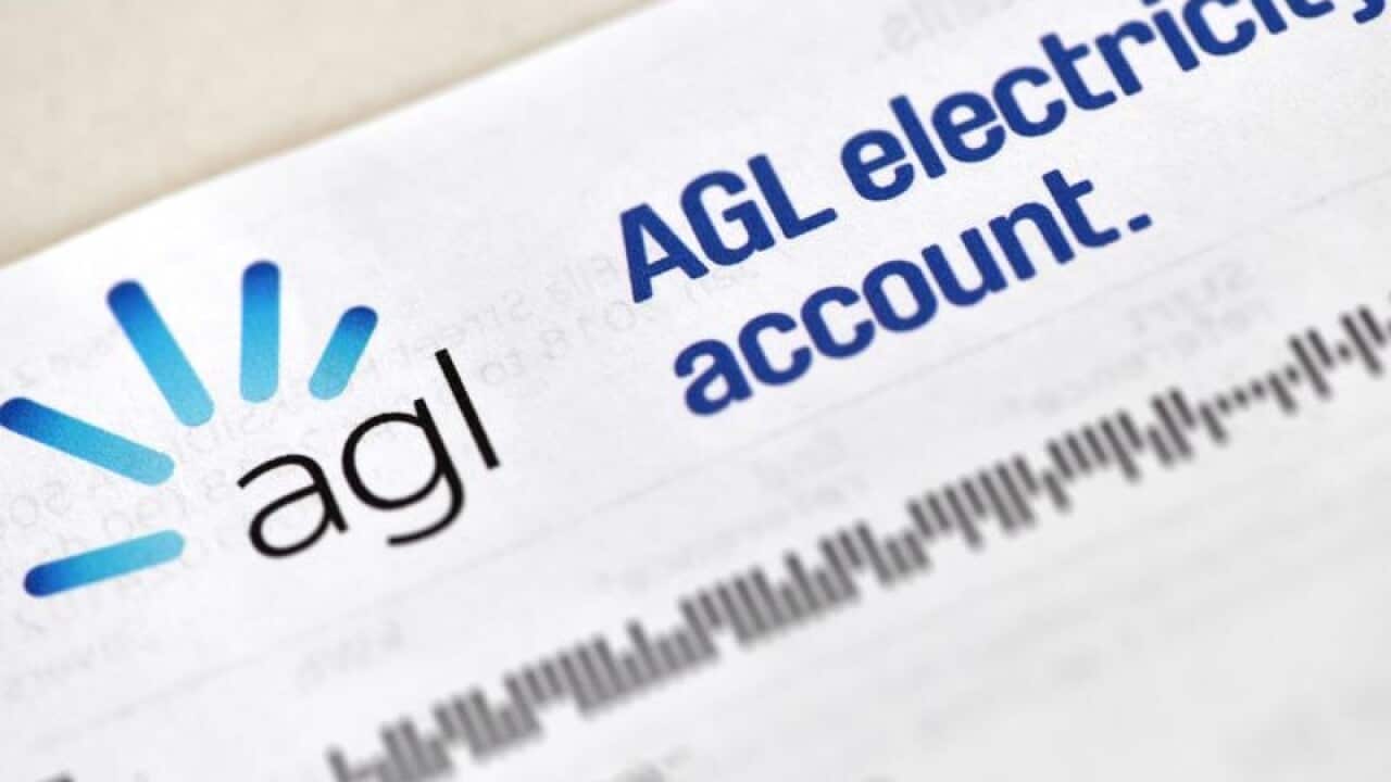 A general view of an AGL power bill.