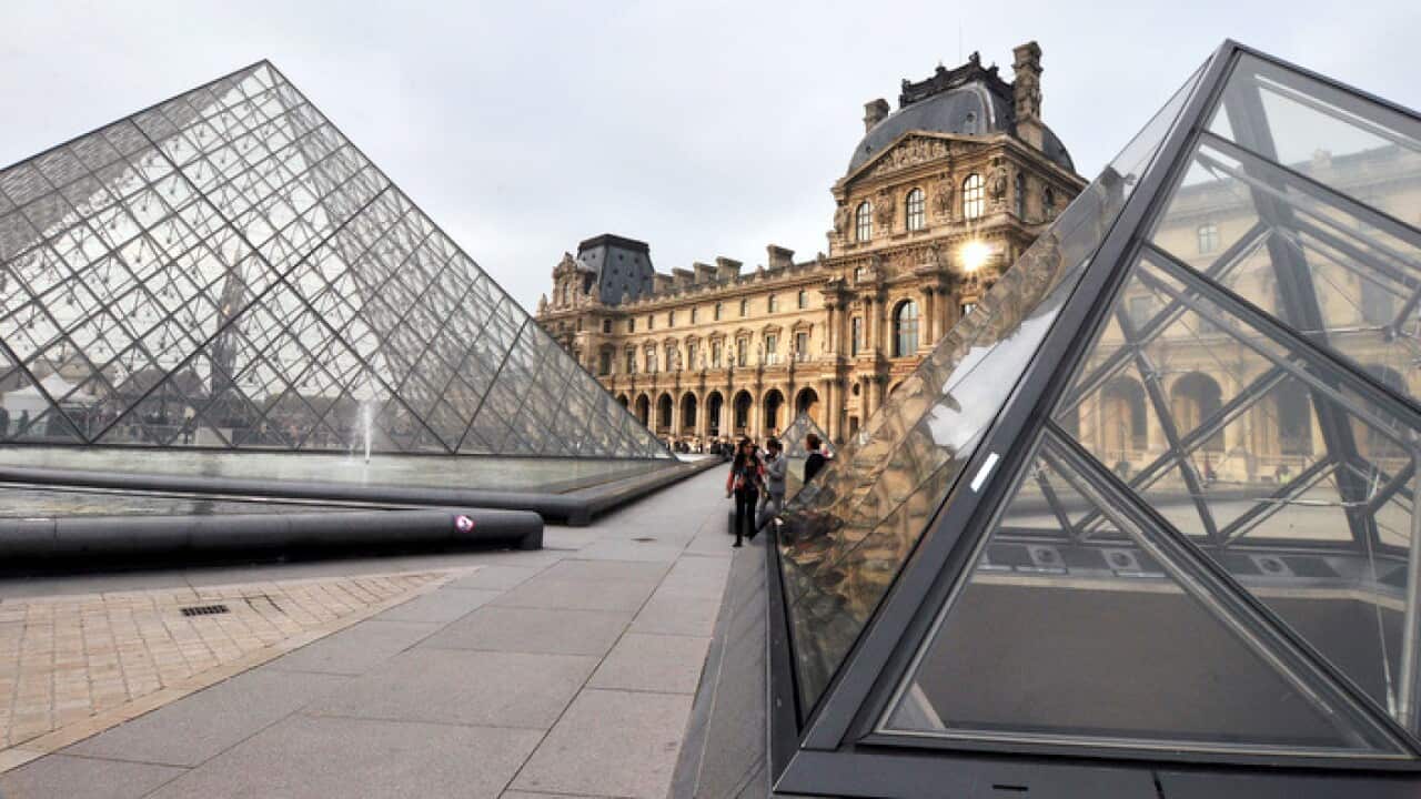 The famous Louvre museum in Paris
