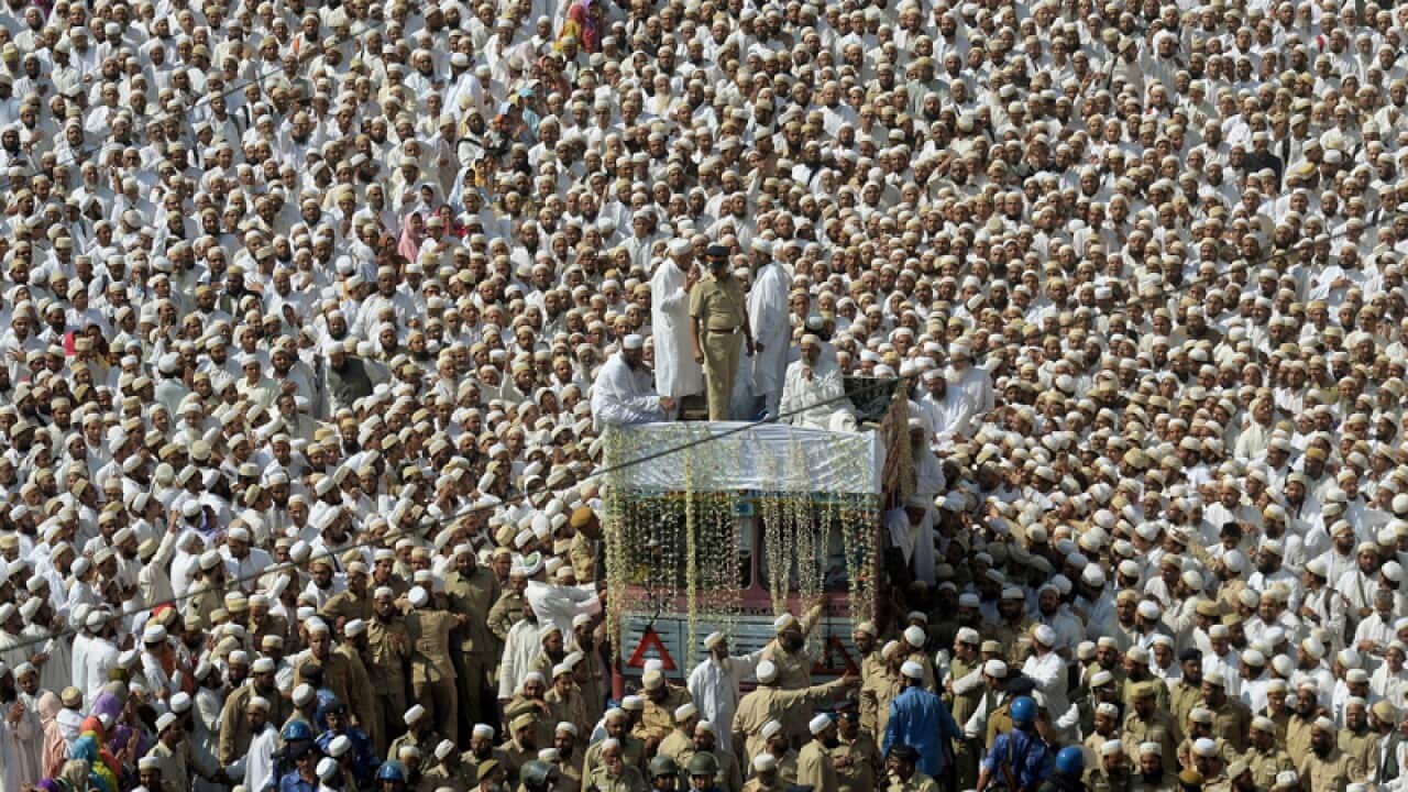 A funeral procession in Mumbai