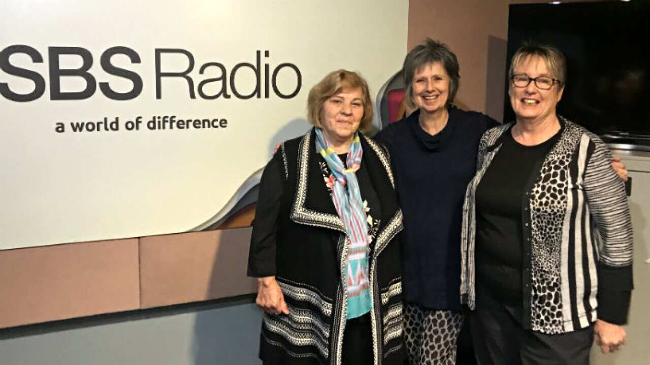 Slobodanka Joncovska, Robynne Murphy and Lou-anne Barker in SBS radio