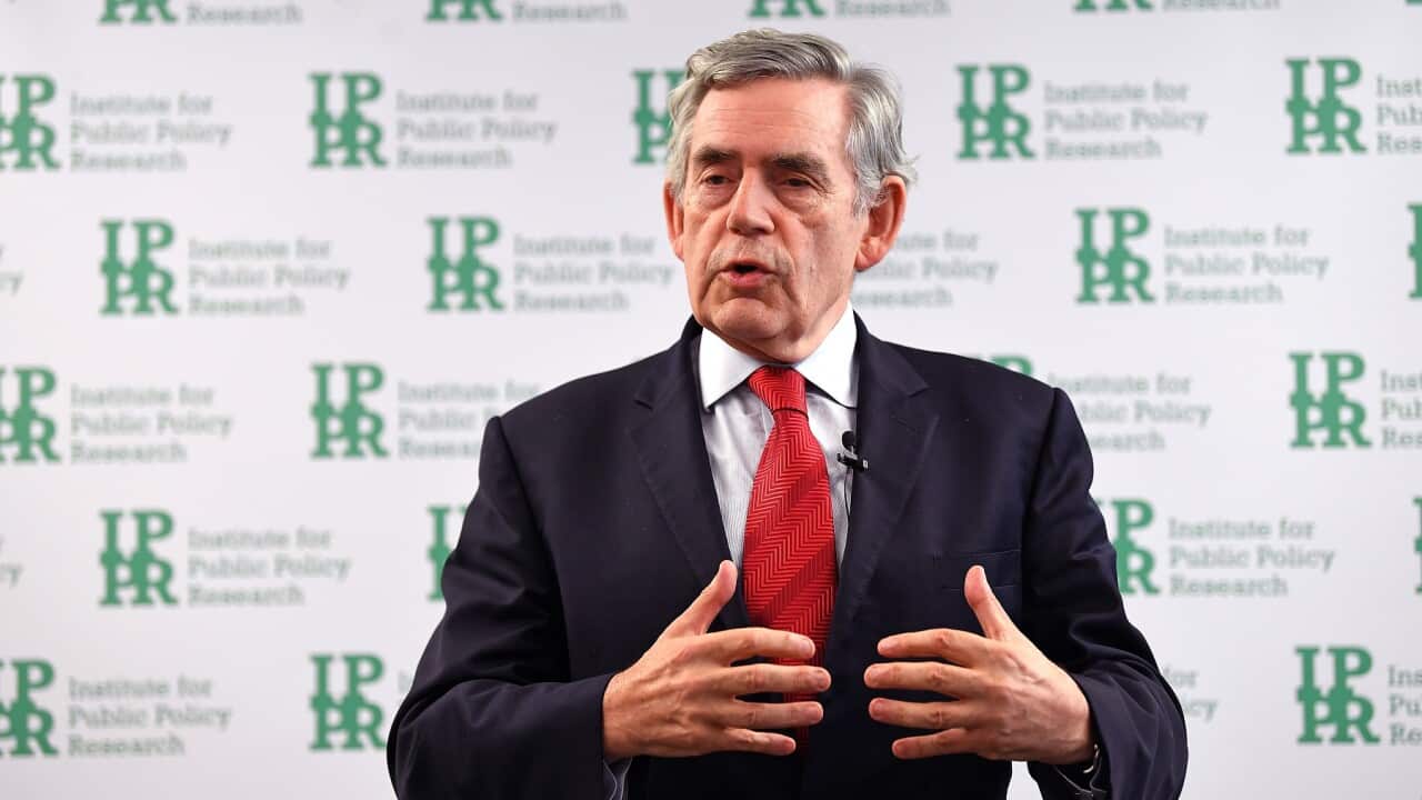 Former UK prime minister Gordon Brown who is calling on G20 nations to donate vaccines to poorer countries