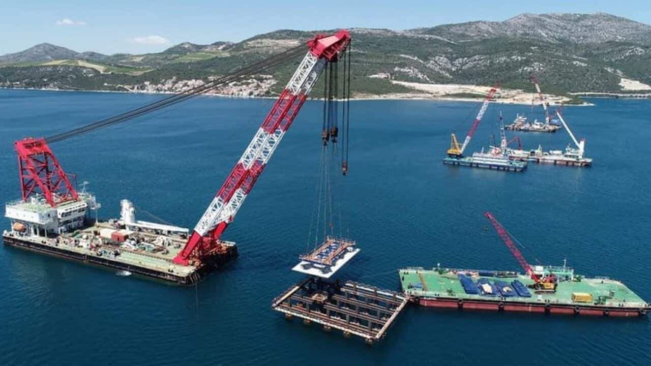 Building of Peljesac Bridge
