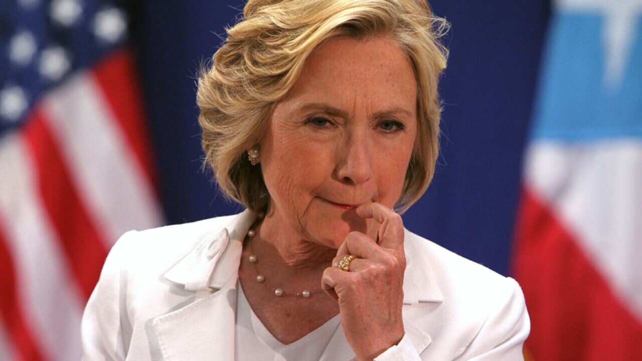 Democratic presidential candidate Hillary Clinton