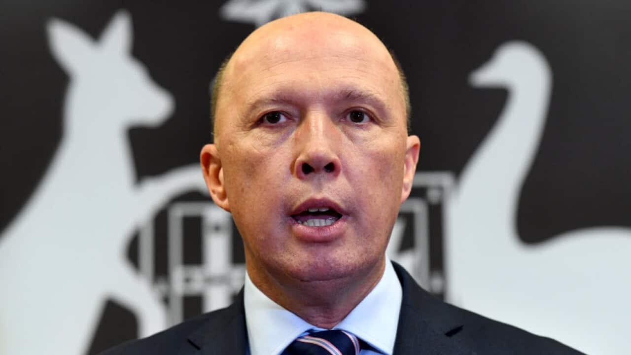 Home Affairs Minister Peter Dutton.