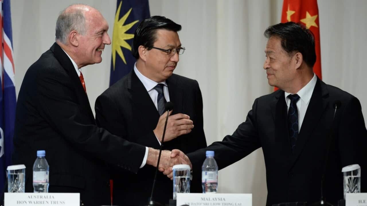 Ministers from Australia, China and Malaysia