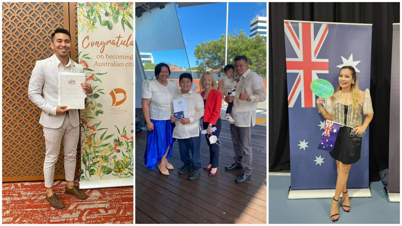 Filipino-Australians Carl Ocariza, Webster Aparri, and Karen Pace share their Oath Taking milestones in social media.