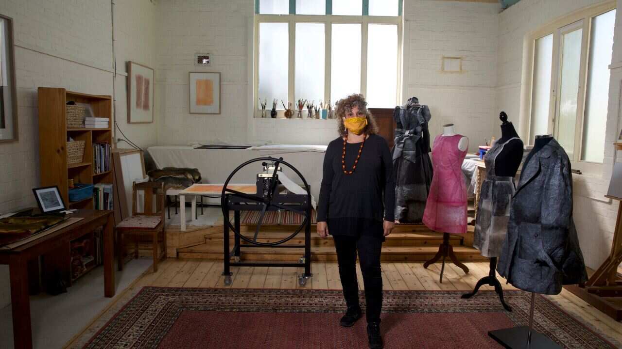 Wergaia and Wemba Wemba artist Kelly Koumalatsos