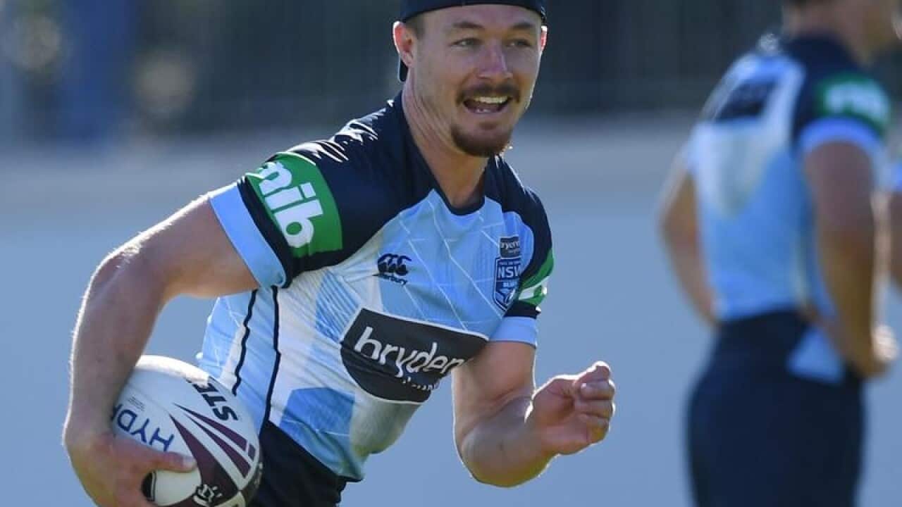 Damien Cook during training