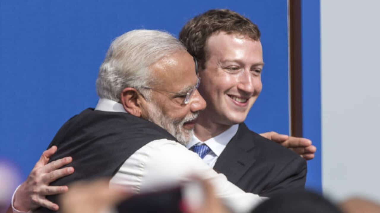 Indian Prime Minister Narendra Modi Meets With Facebook Chief Executive Mark Zuckerberg