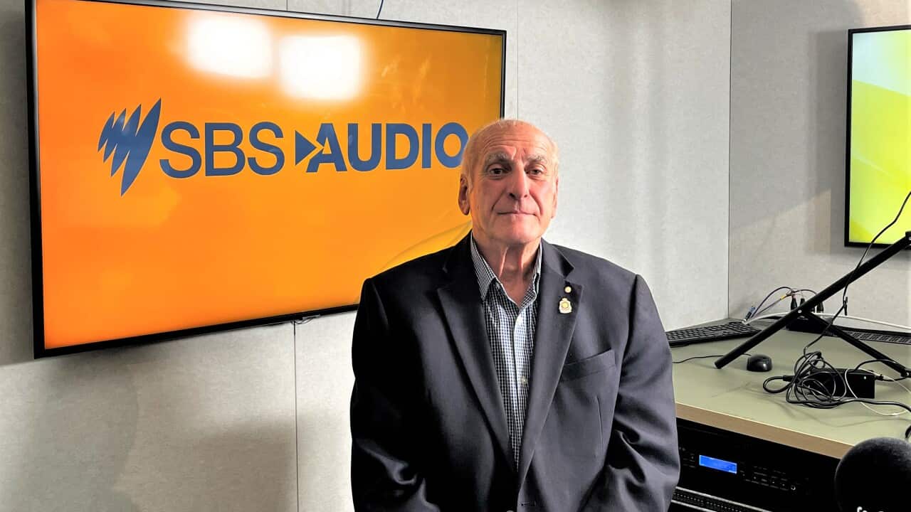 Steve Kyritsis at Melbourne's SBS studios