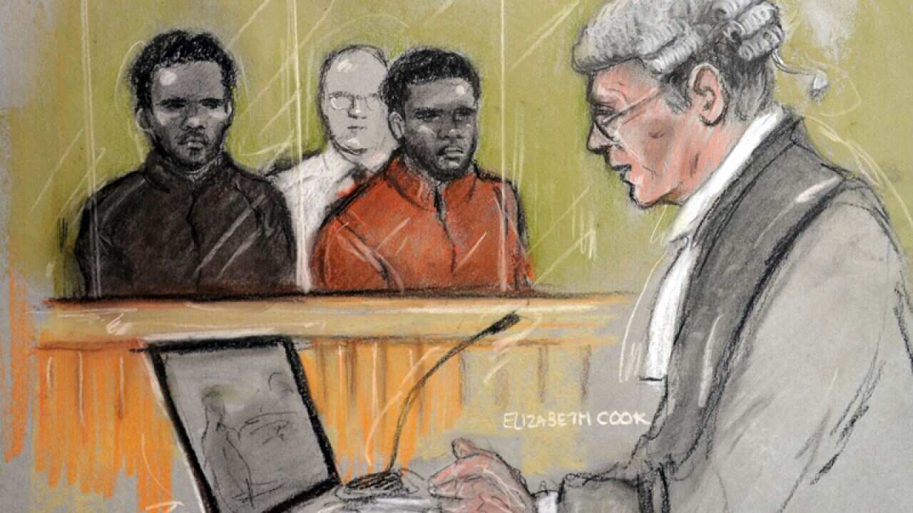 Sketch of two men accused of the murder of Fusilier Lee Rigby