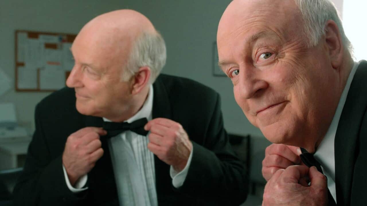 An undated supplied photograph reissued Monday, April 10, 2017 of New Zealand-born comedian and satirist John Clarke. 