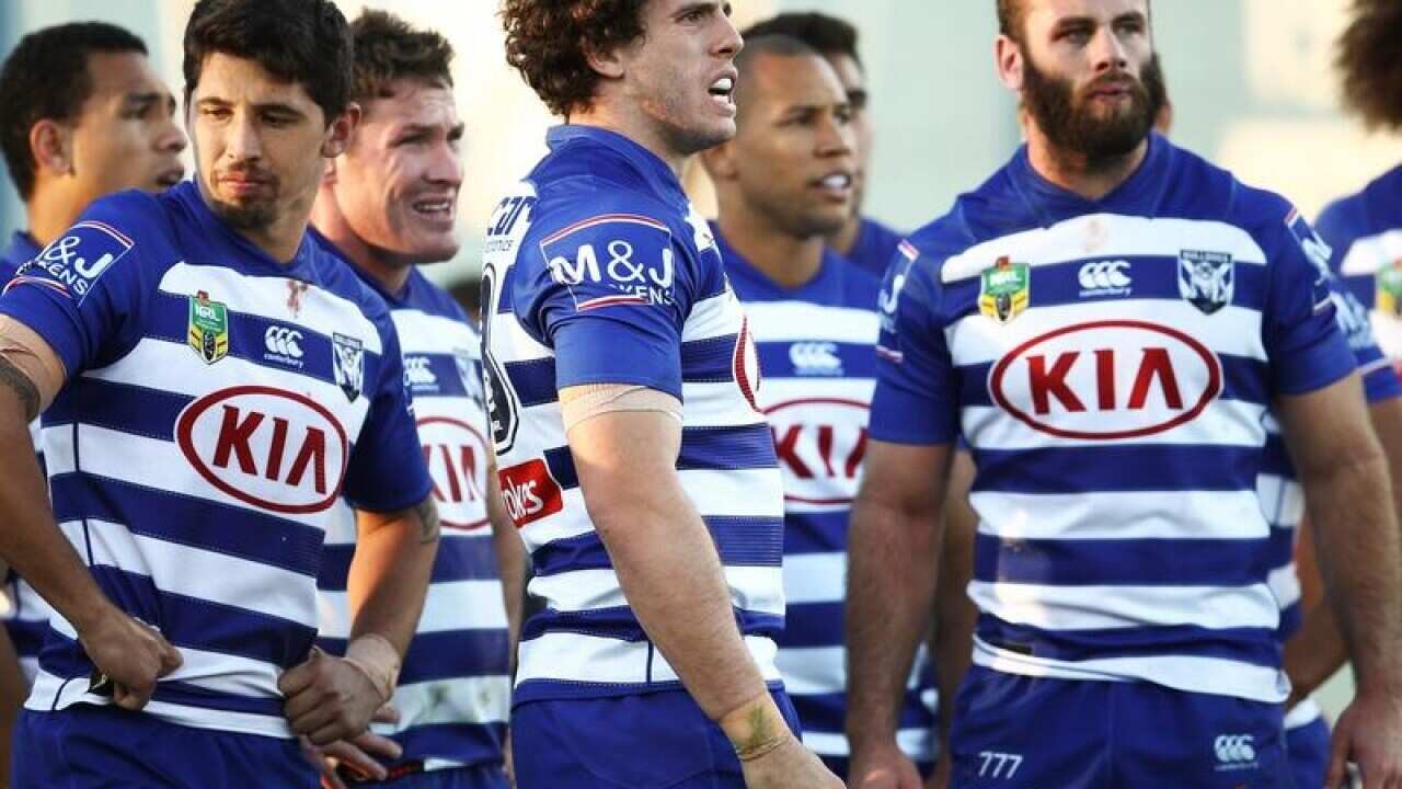 A dejected Bulldogs outfit.