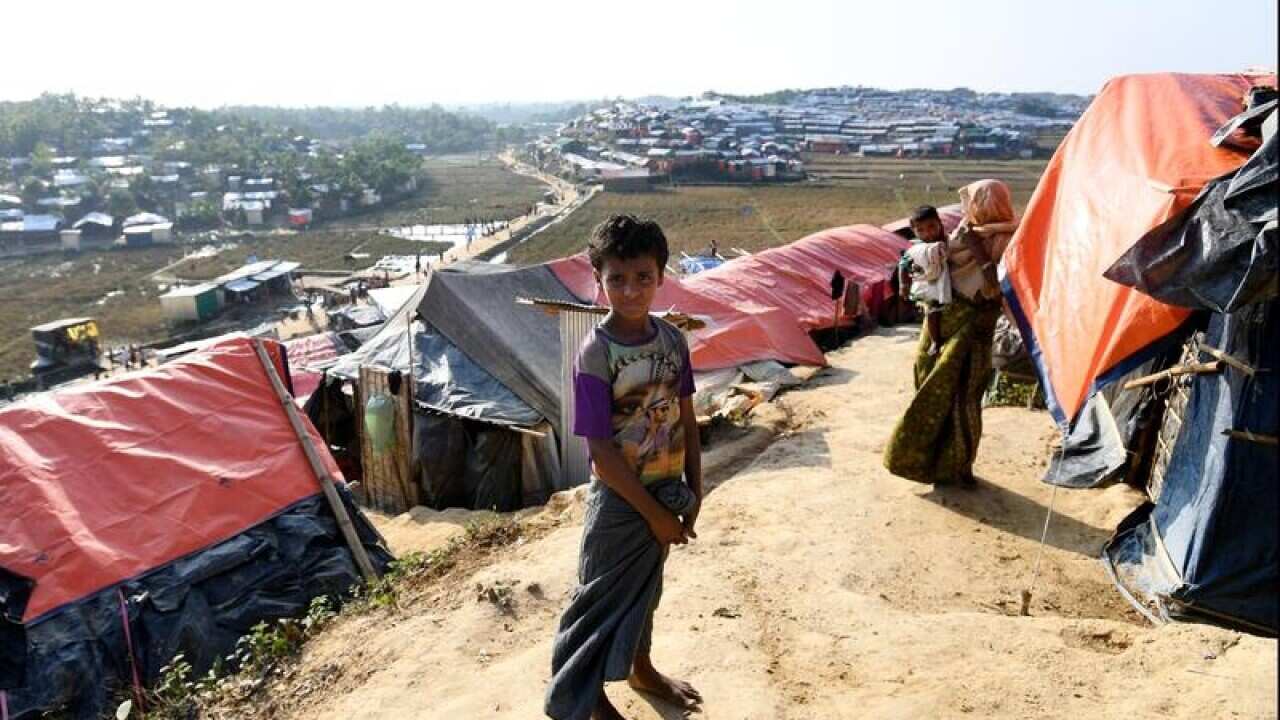 The Jamtoli refugee camp near Cox's Bazar in Bangladesh