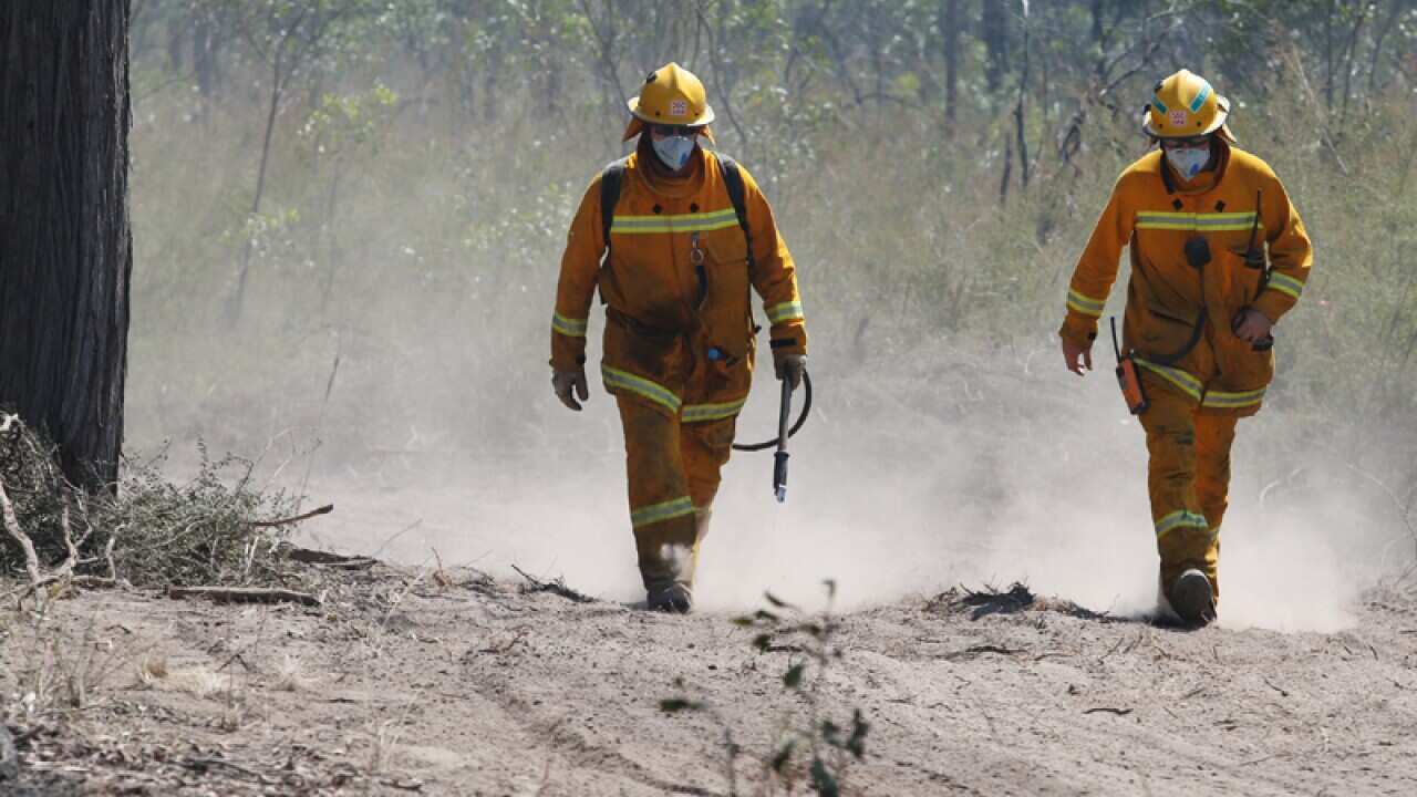 Country Fire Authority fire fighters