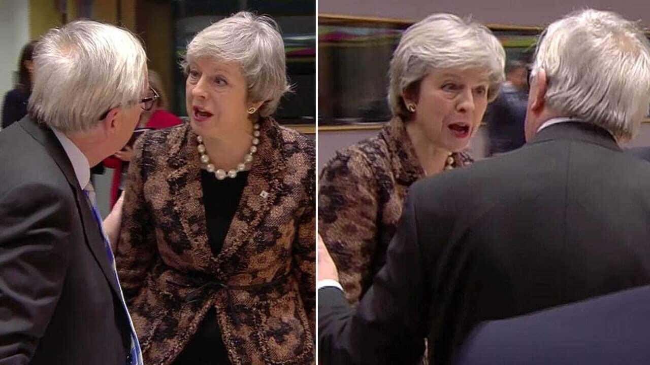 British PM Theresa May confronts Jean-Claude Juncker over 'nebulous' comments