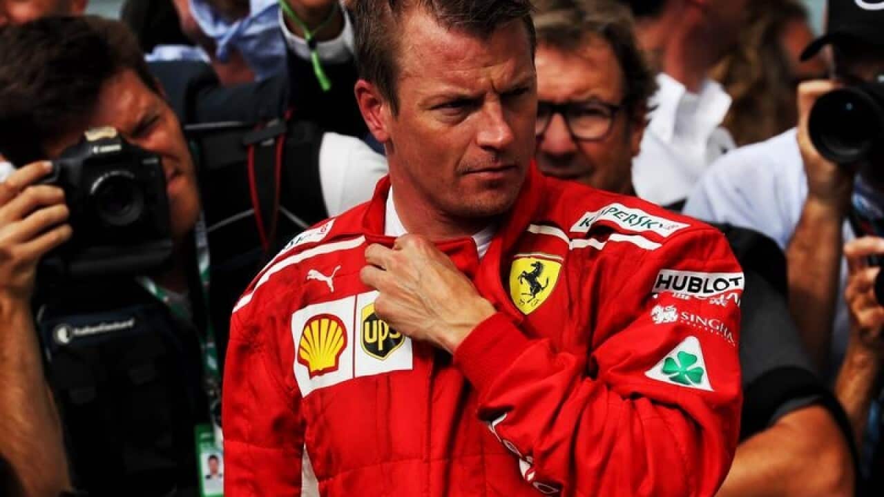 Kimi Raikkonen during the Italian Grand Prix.