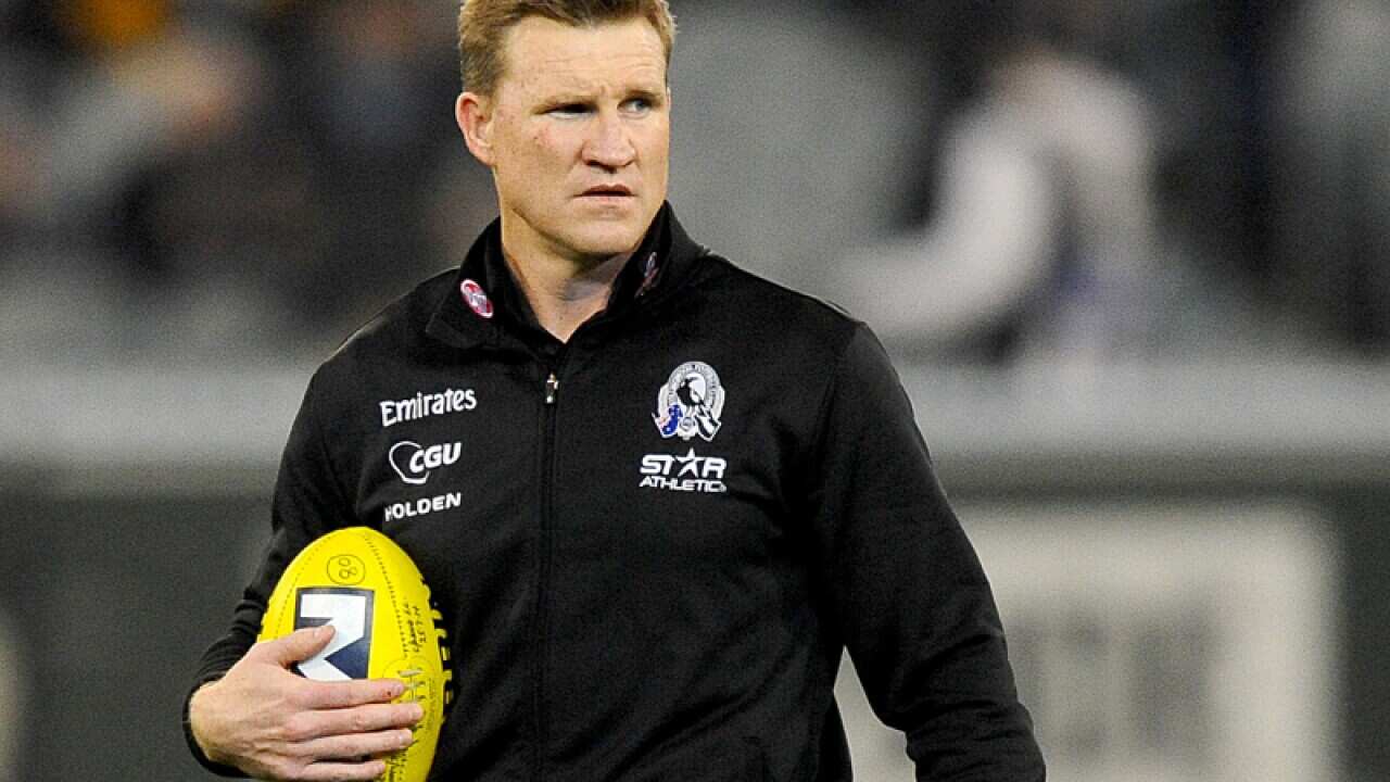 Collingwood coach Nathan Buckley