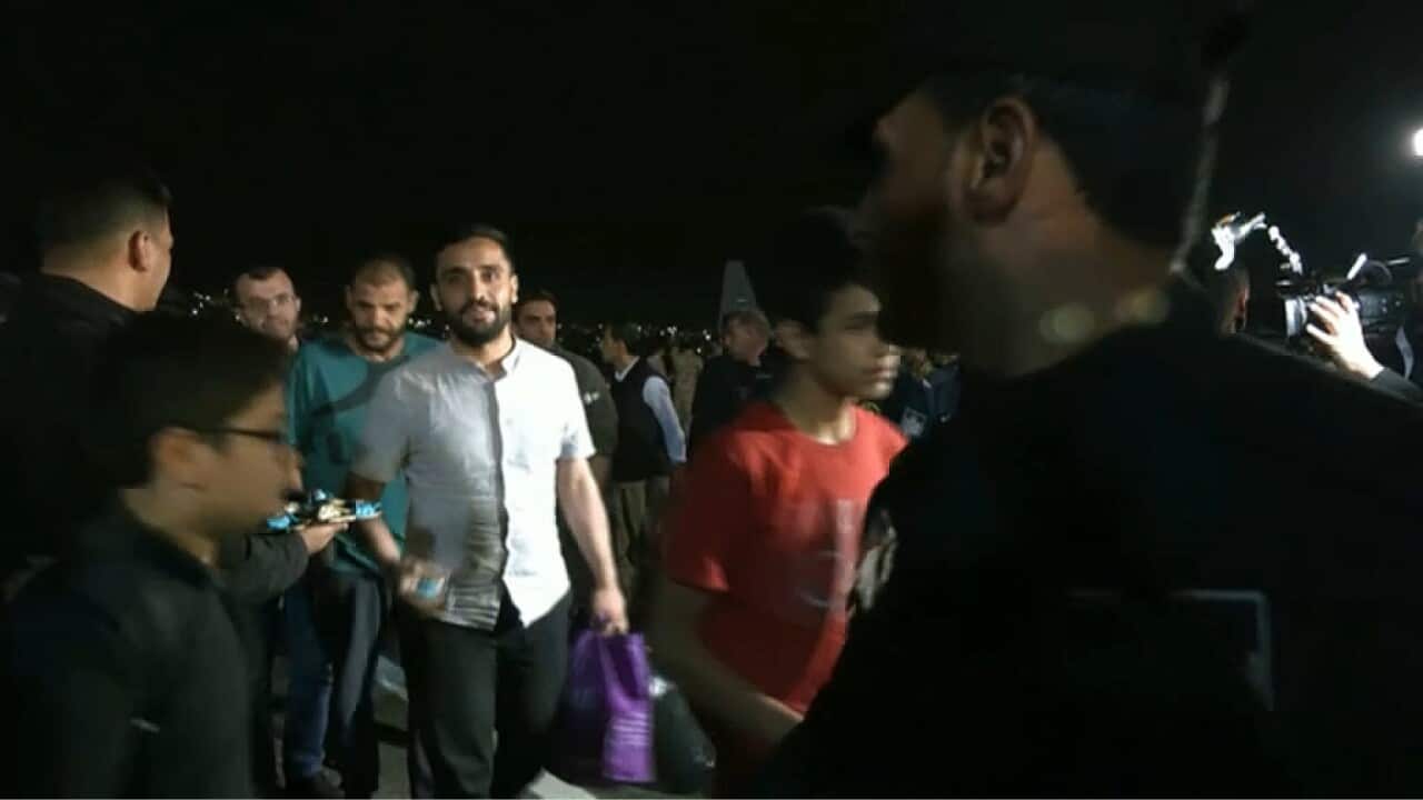 Jordanians evacuated from Sudan arrive in Amman, Jordan (Reuters).jpg