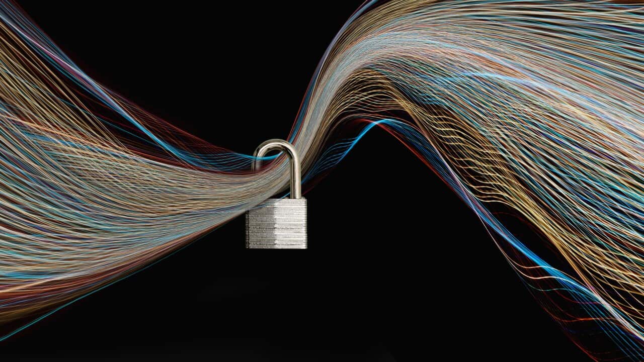 Padlock protecting access to technology