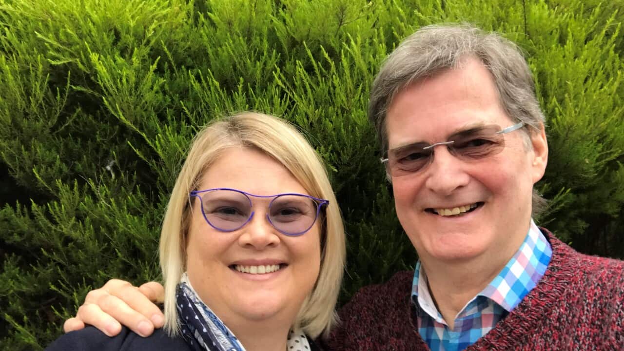 Aimee Shackleton with her biological father