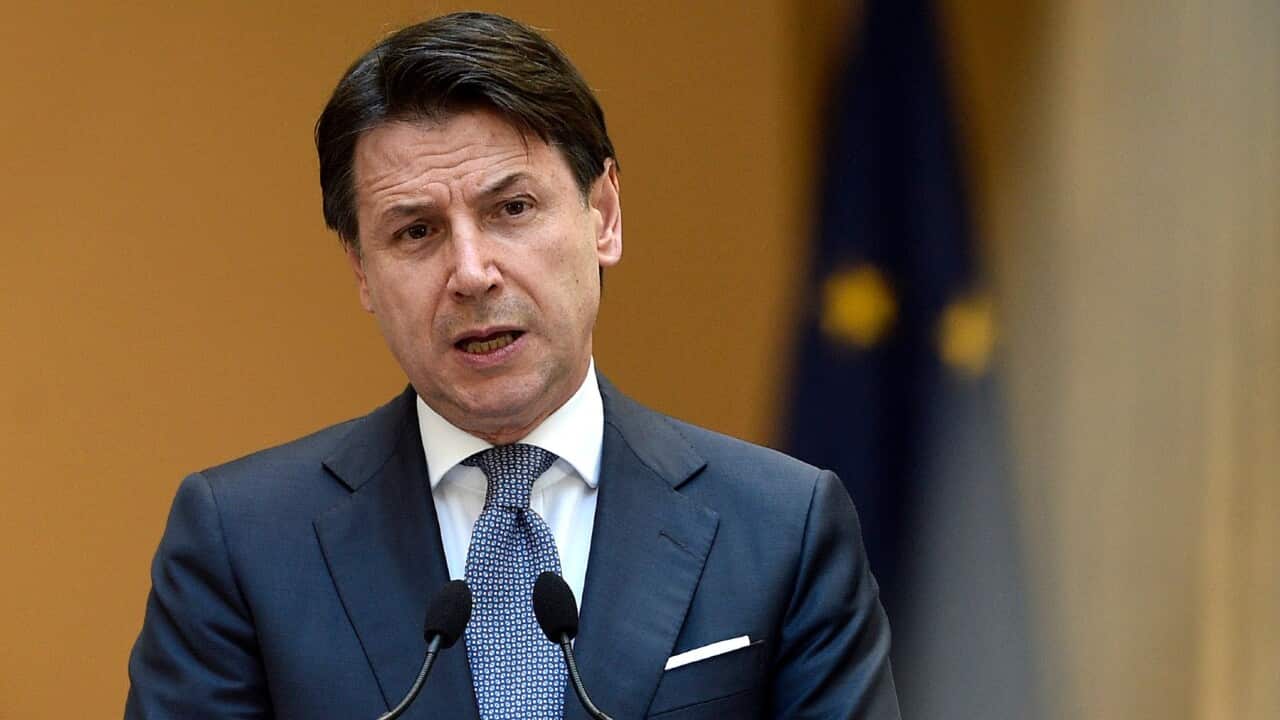 Press conference of the Italian Premier Giuseppe Conte about the phase 3 of Coronavirus emergency.