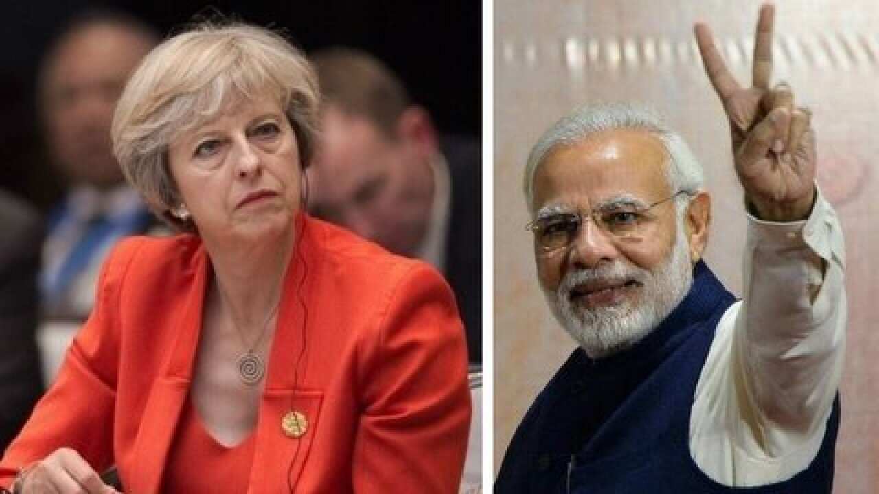 Teresa May_Narendra Modi