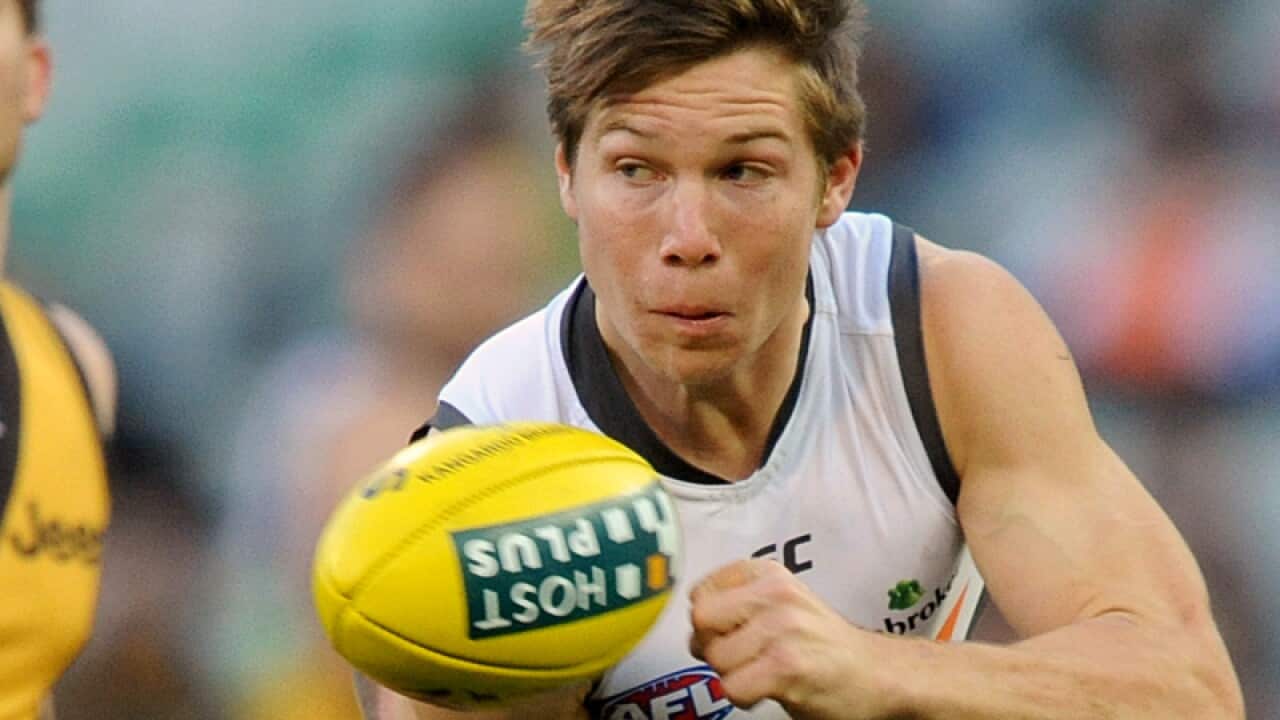 Greater Western Sydney AFL midfielder Toby Greene