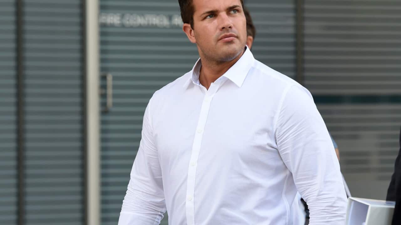 Gable Tostee (L) and his lawyer Nick Dore