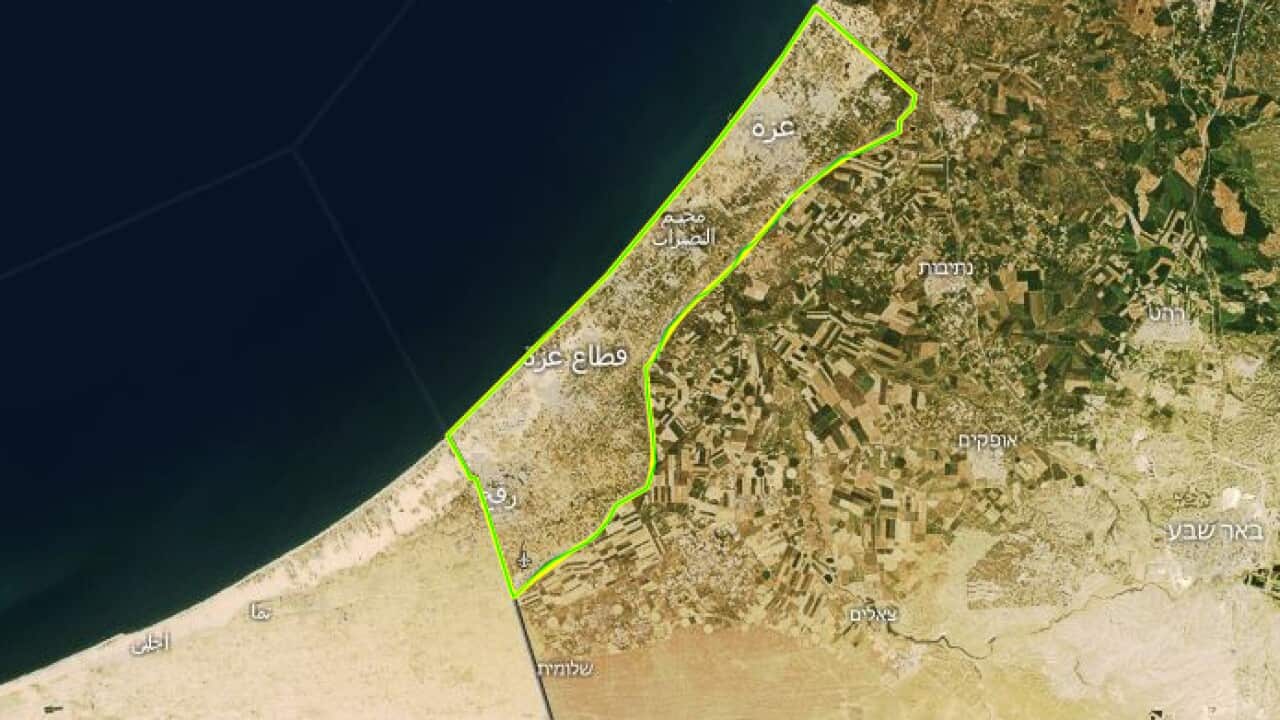 How big is Gaza in comparison to major cities 