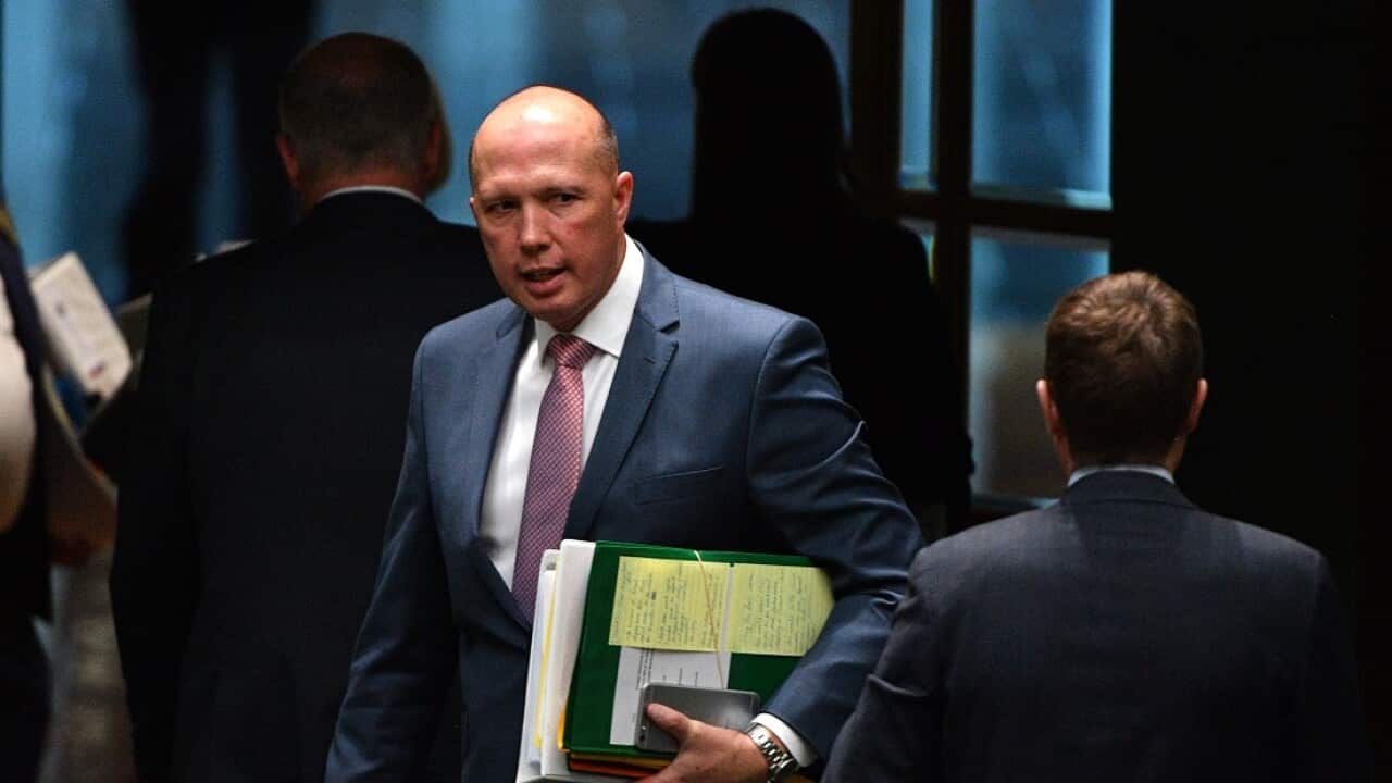 Home Affairs minister Peter Dutton.