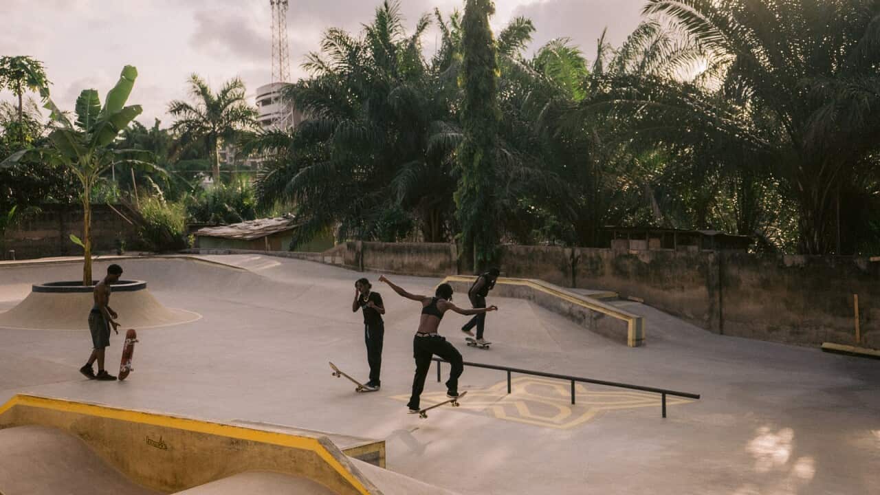 Skaters at the Freedom Skatepark Ghana which was established by the Surf Ghana collective. (Maddie Meddings).jpg