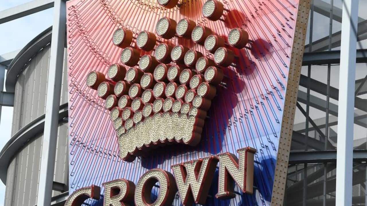 The exterior of the Crown Casino located on Southbank in Melbourne.