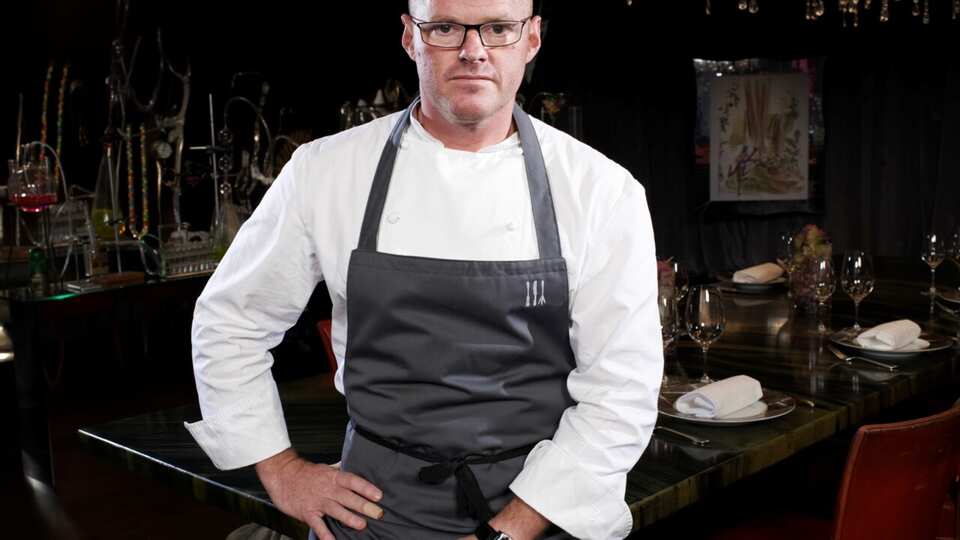 Heston Blumenthal's brown chicken stock SBS Food