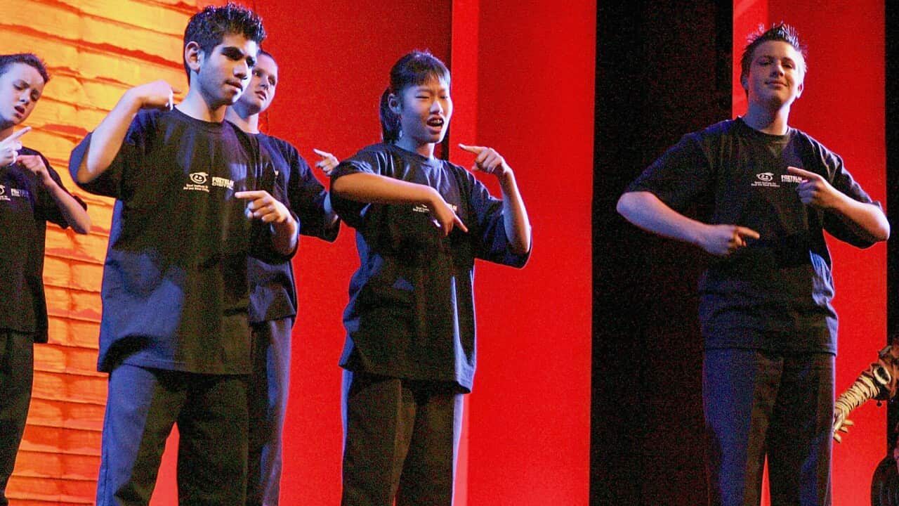 Members of the Royal Institute for Deaf and Blind Singing Choir