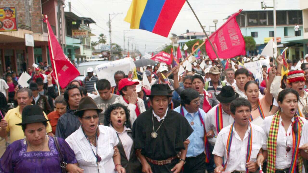 Ecuador indigenous rally