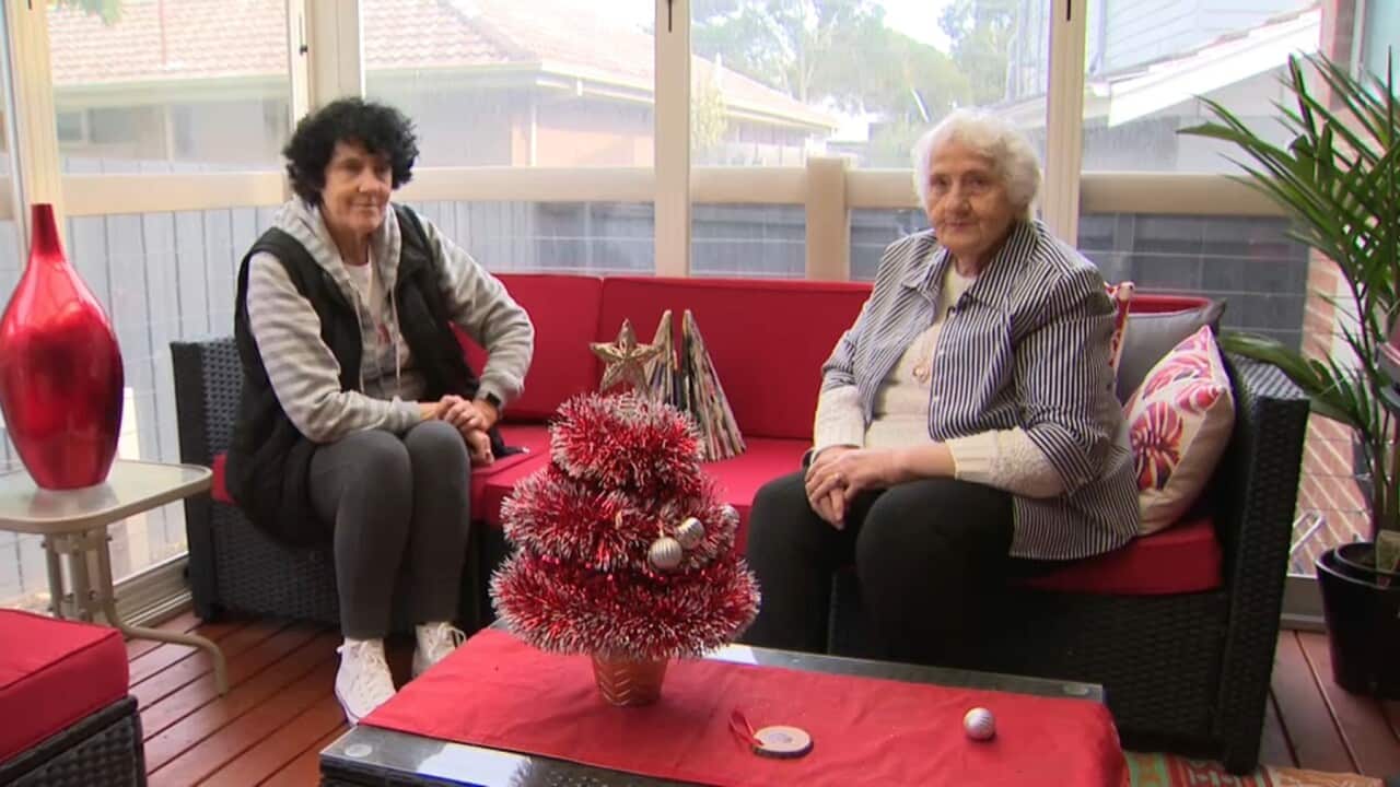 Norma Hall (R) and her daughter Tracey