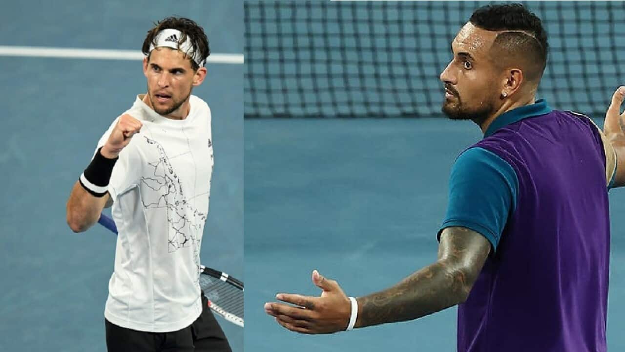 Dominic Thiem, Nick Kyrgios.