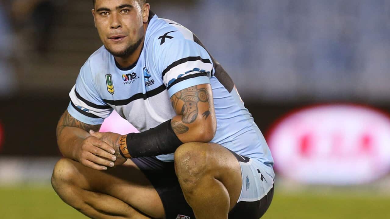 Cronulla Sharks forward Andrew Fifita