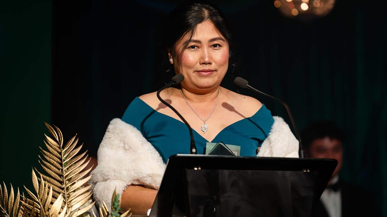Comfort Care & Community Services Director, Maung Hnin Thwe receives Business Person of the Year Wyndham Business Award 2025