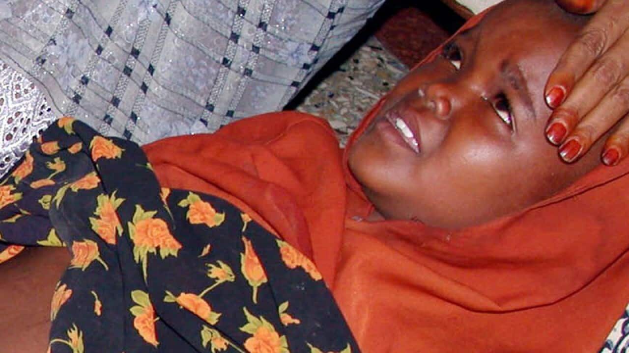 Nine-year old Fay Mohammed, who was circumcised.
