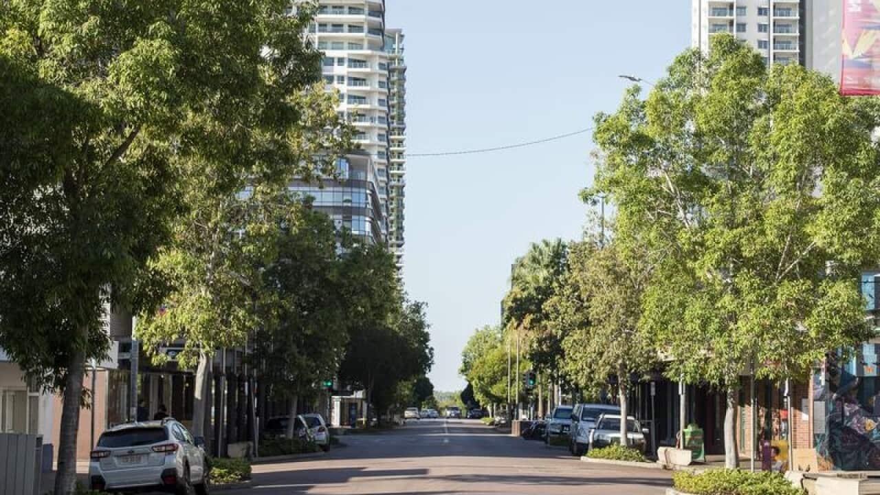 A quiet downtown Darwin.