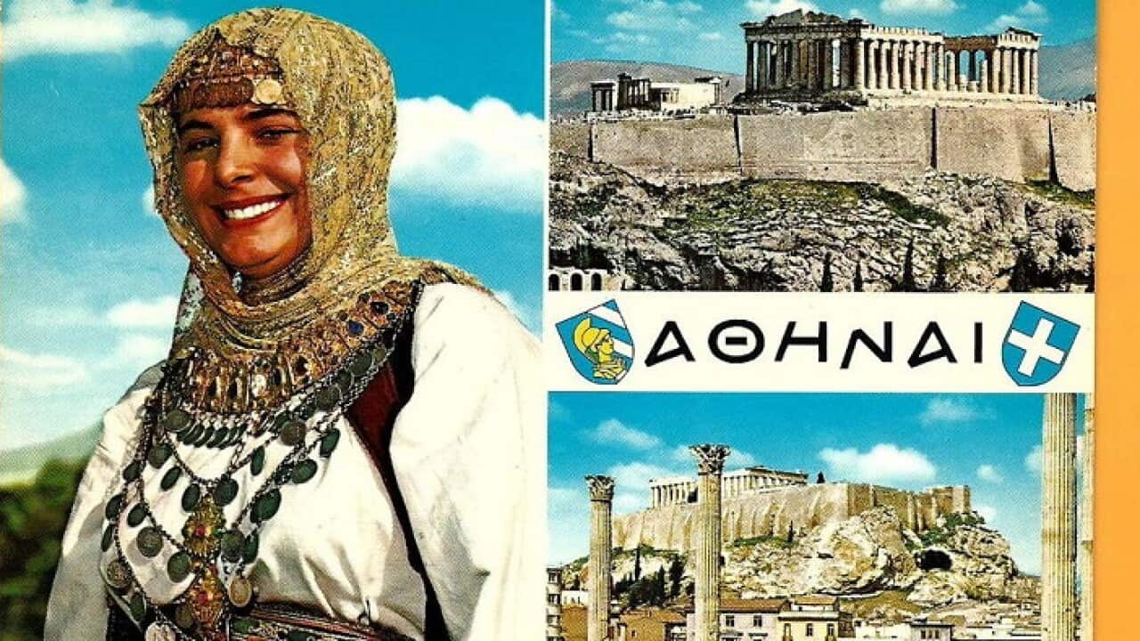 An old postcard from Athens