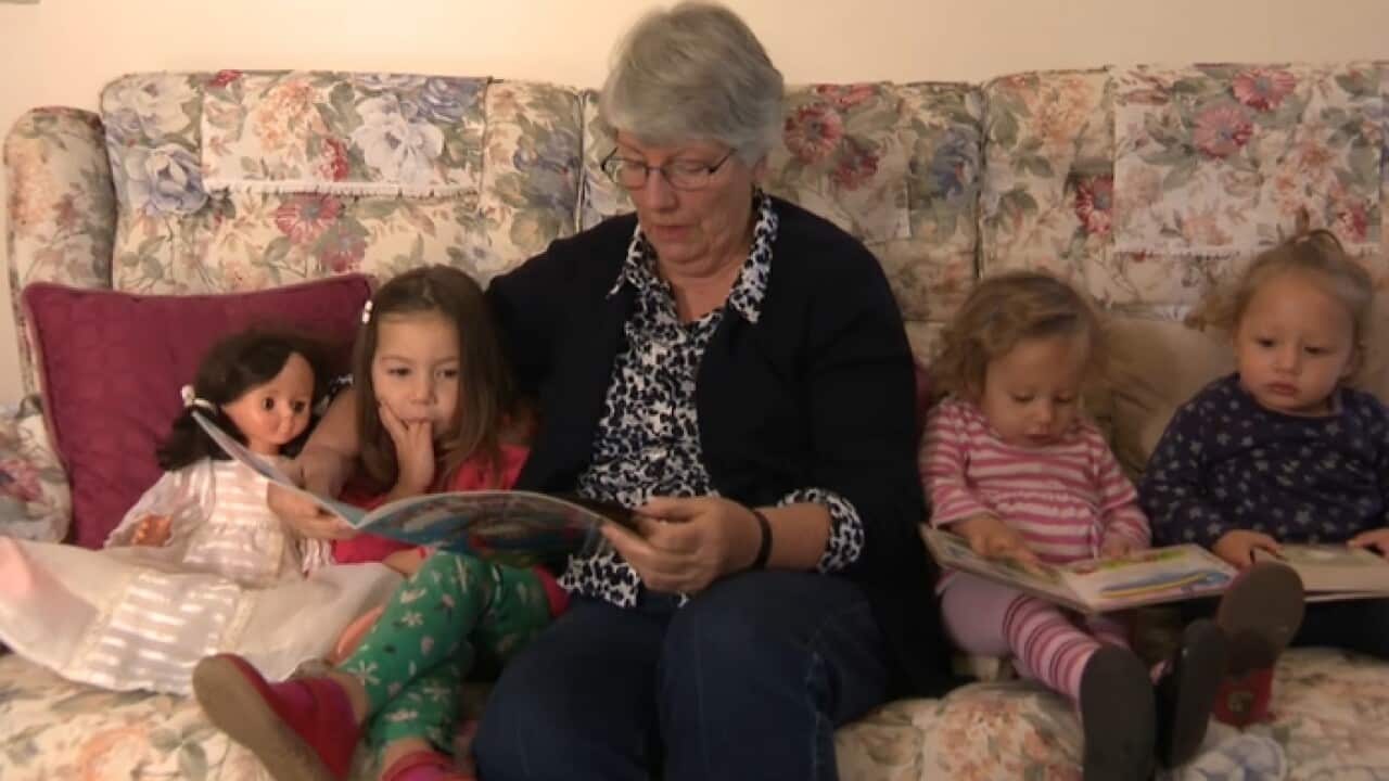 Nana Carey with Lais, Chloe and Saskia