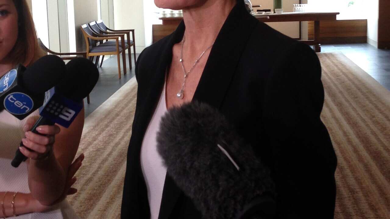 Foreign minister Julie Bishop in Perth on Sunday, March 15, 2015. Ms Bishop was commenting on  Indonesia's plans to execute drug smugglers Andrew Chan and Myuran Sukumaran.(AAP Image/Angie Raphael) NO ARCHIVING