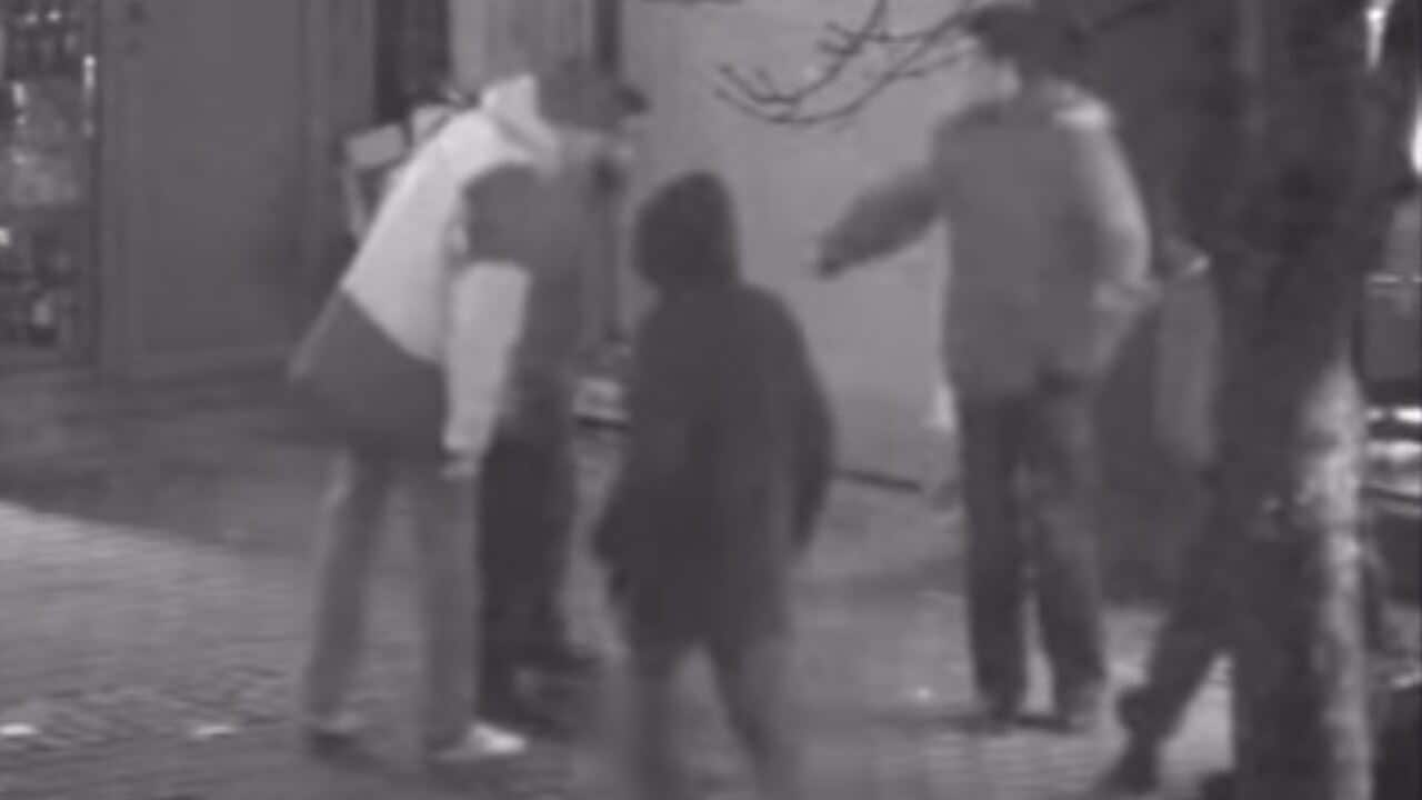 A still from the newly released CCTV footage.