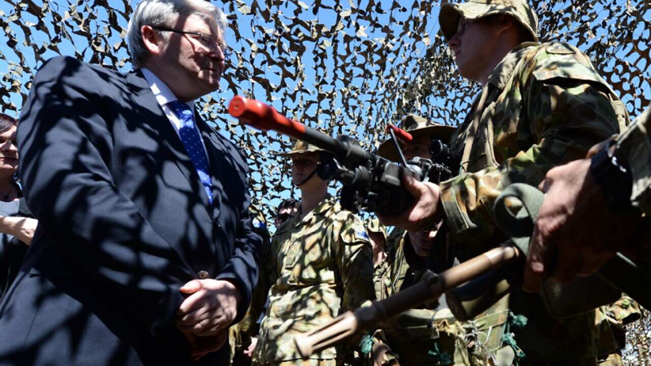 Rudd goes to war on coalition costings