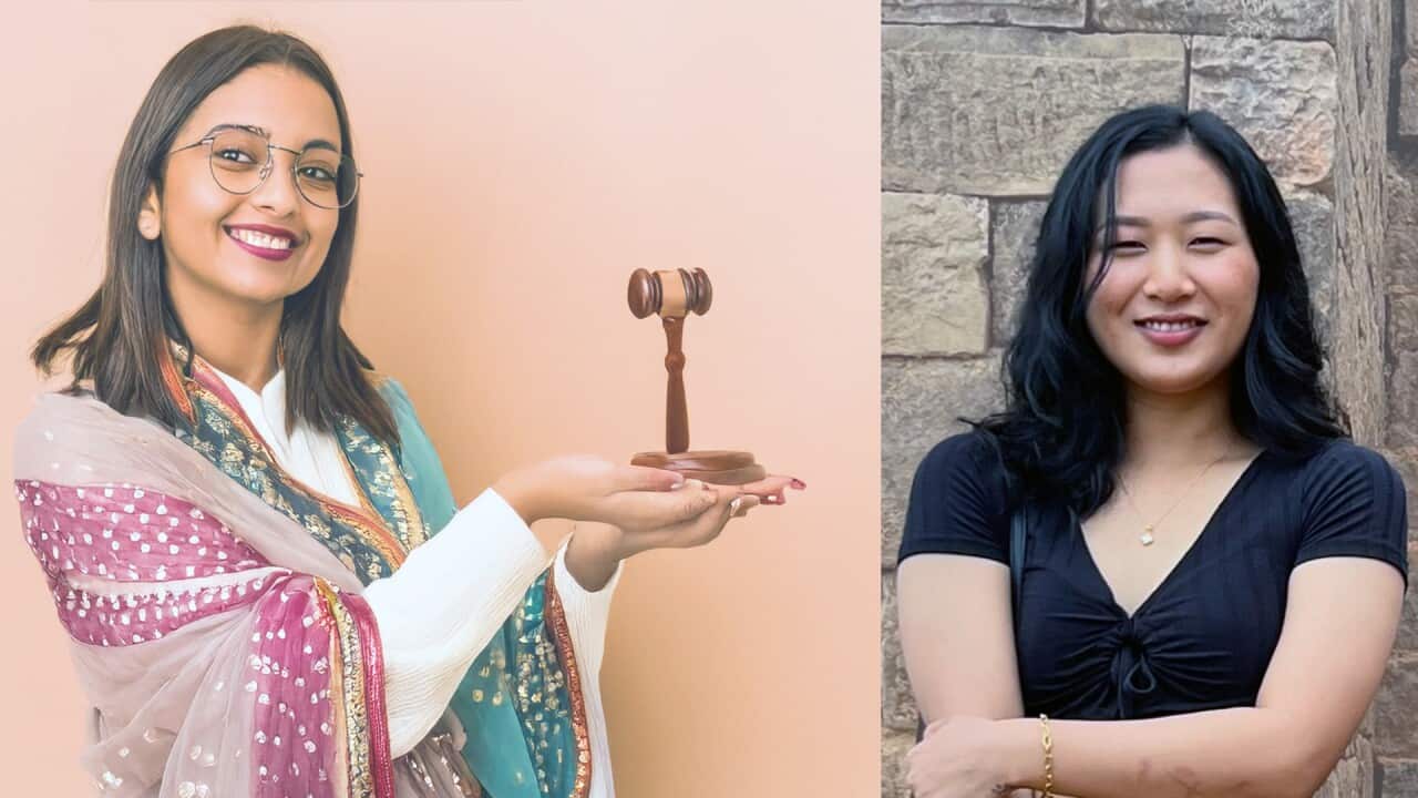 Left: A generic image to show that 'justice is served'; Right: Highest compensation awarded for sexual harassment in Australia