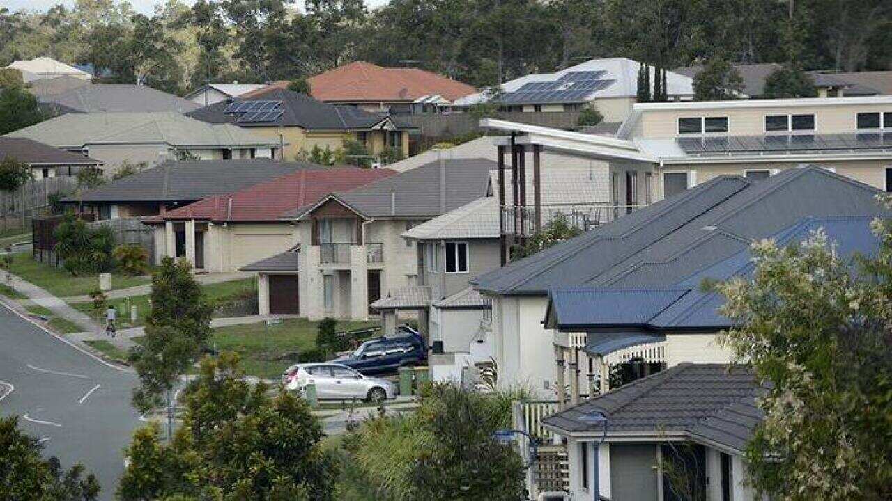 Homes in Springfield Lakes in Brisbane's west, Thursday, July 4, 2013. (AAP Image/Dan Peled) NO ARCHIVING